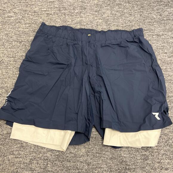 Ryzon Alliance 2 In 1 Running Shorts Men Blue Size XL NEW